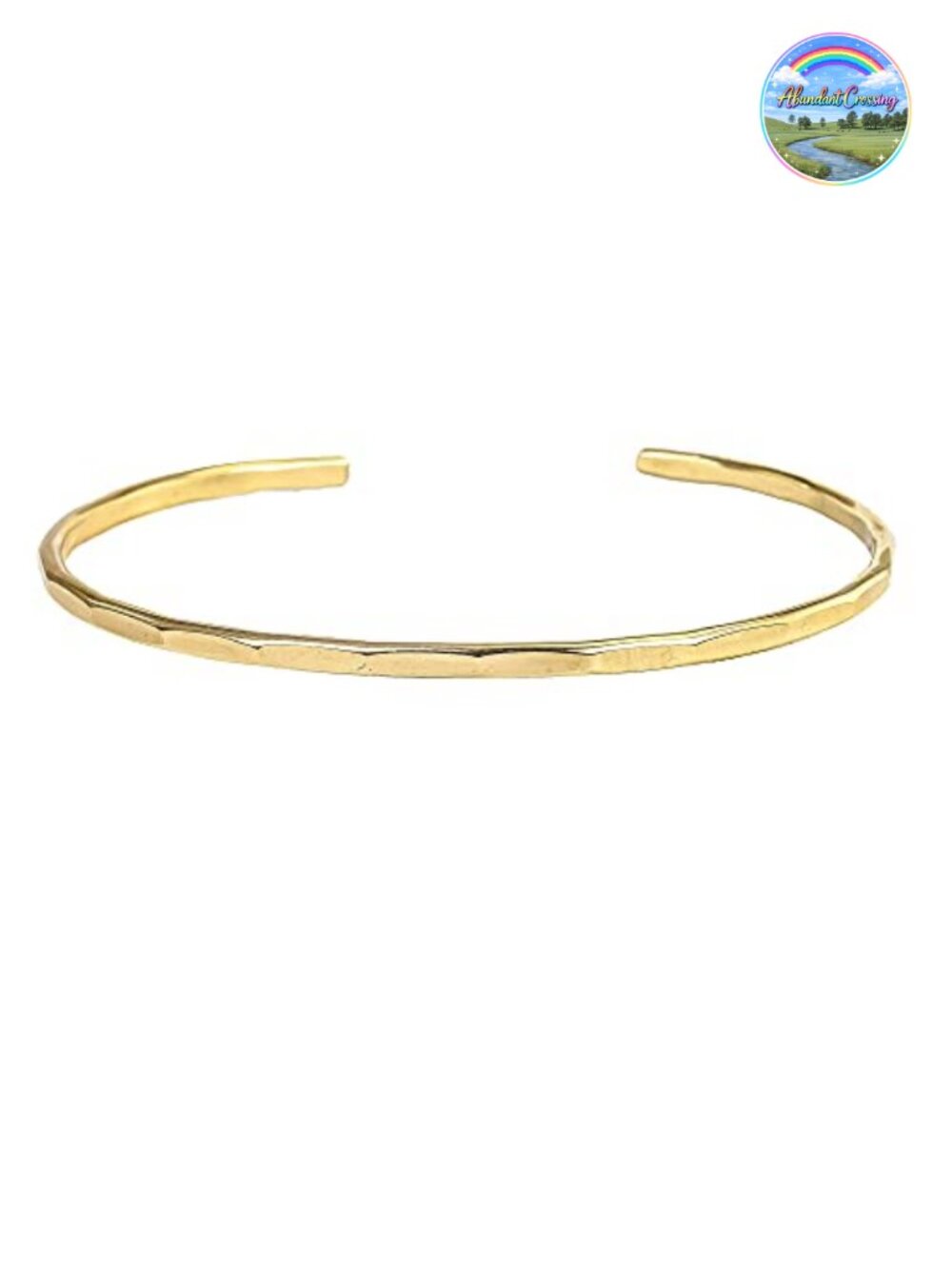 Hammered Cuff Bracelet 14K Gold Filled Handmade Hand Textured Women Medium